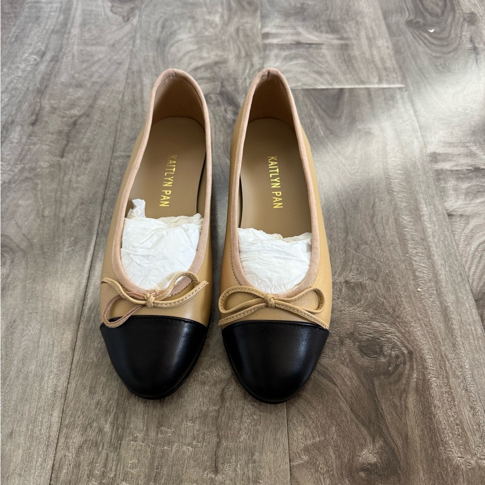 Kaitlyn Pan Women's Two Tones Ballet Flats